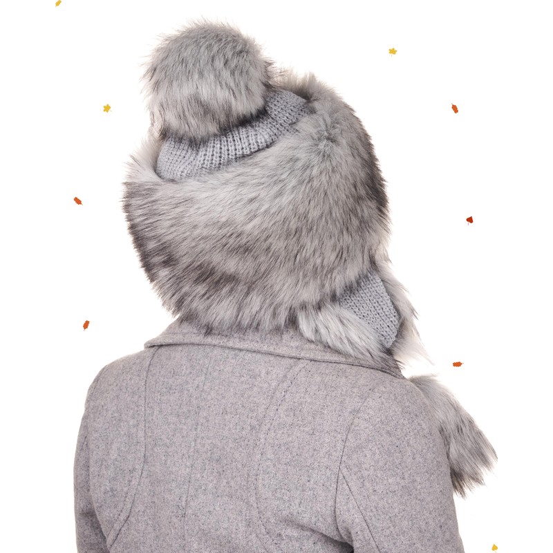 Futrzane Classic Hat with Ear Flaps - Aviator Hat Women's