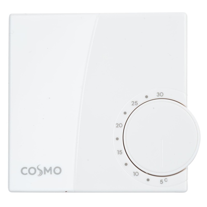 Room Thermostat Electronic 230 V Heating Surface-Mounted Pure White Temperature