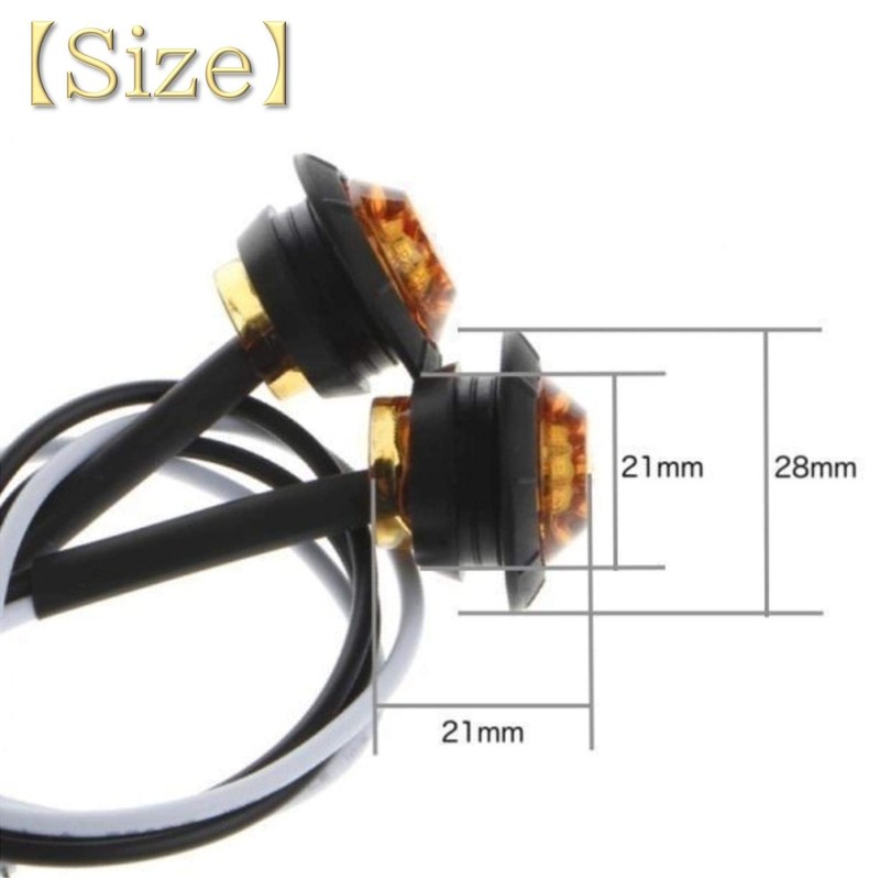 MaRowsm Bike Eye-catching Handle Grip Bar End Turn Signal Waterproof