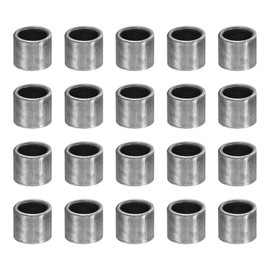 PATIKIL M5 Steel Spacers, 20 Pcs Metal Spacers Steel 5.1mm ID x 7mm OD x 5mm L Carbon Steel Spacer Screw Standoff Round for 1/5in or M5 Screw Bolts