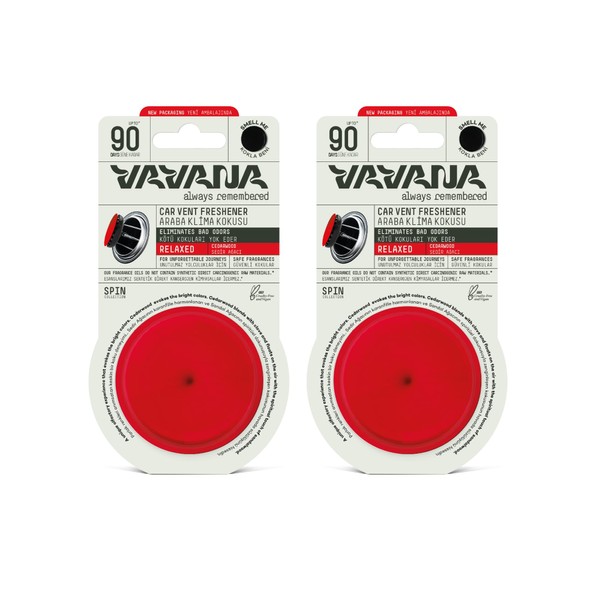 VAVANA Araba Klima Kokusu, Spin Oto Kokusu 2'li Set (RELAXED)