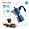 GROSCHE Milano Stovetop Espresso Maker Moka Pot 9 Espresso Cup,
