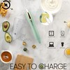 ハンドヘルドミルク泡立て器 ミルクフォーマー USB-C 充電式電気泡立て器ドリンクフォームミキサー 3 ヘッド付き、3 速度調整可能なグリーンミニコーヒー泡立て器 ラテ、カプチーノ、ホットチョコレート、卵、抹茶用