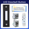 Lighted Doorbell Button, Wall Mounted Doorbell Switch with LED Light,