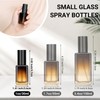 Segbeauty 1oz Small Amber Glass Spray Bottle Refillable, 4pcs Fine
