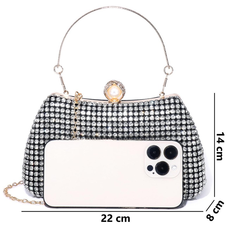 Baisikou 3-way Party Bag, Women's, Wedding Bag, Pearl, Handbag, Clutch