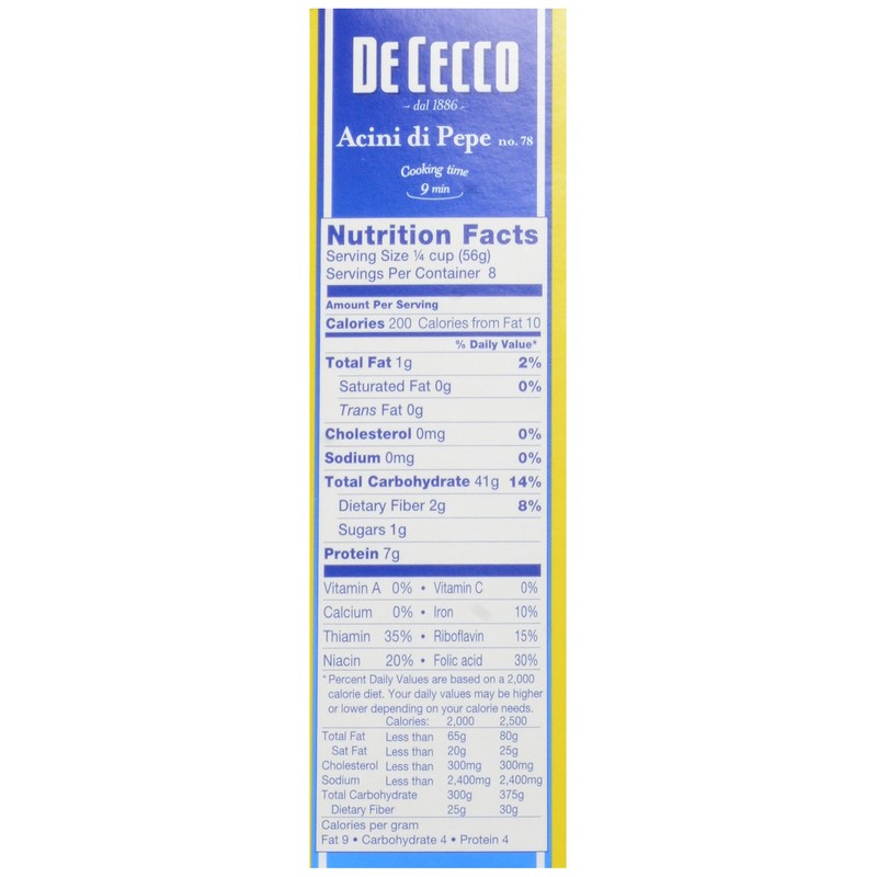 De Cecco Pasta Acini De Pepe Pasta, 16 oz