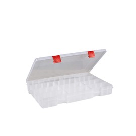 Plano Rustrictor Stowaway Utility Box, Premium Tackle Storage with Rust Prevention, Clear (PLASV370), 3700