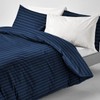 Imperial Rooms Single Duvet Cover Set Reversible Stripes Satin Bedding