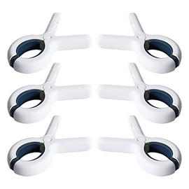 Clothespins Laundry Pinch, Set of 6, Rod Pinch, Laundry Drying Clip, For Rods, Futon Shears, Room Drying, Outdoor Drying, Strong, Anti-Slip, Windproof, No Trace Clip, Bar Shop Drying (Blue)