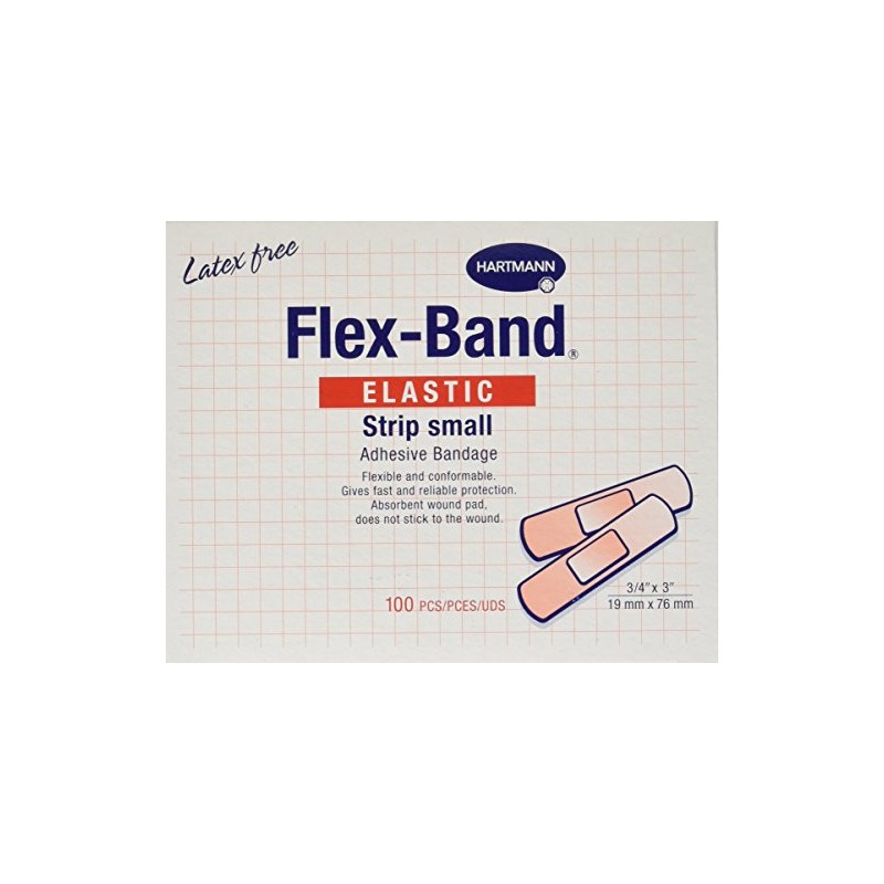 Hartmann Flex-Band Fabric Adhesive Bandages, Strips, 3/4" x 3" ,