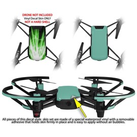 Skin Decal Wrap 2 Pack for DJI Ryze Tello Drone Lightning Green Drone NOT Included