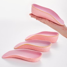 Secret Insole (U-Shaped & Arch Support) Height Increased Height 0.6 / 0.9 / 1.2 inches (1.5 / 2.25 / 3.25 cm) / Insole For Height, Beautiful Legs, Insoles, Shock Absorption, Prevents Sliding / Ultra