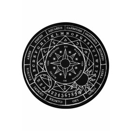 Killstar Stellar Zodiac Ouija Sun Moon Stars Gothic Punk Area Rug KSRA001792