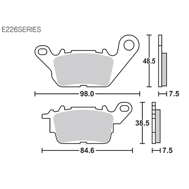 Kitaco SBS Brake Pad (Front) E226 NMAX, NMAX155 777-0226000