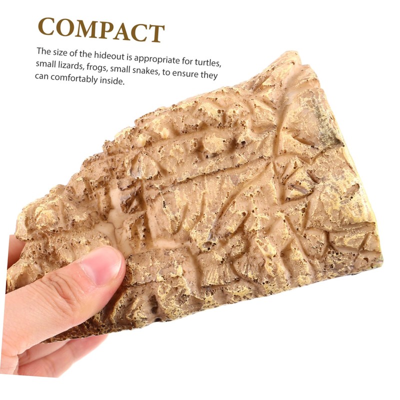 SUPVOX Reptile Hideout Cave Resin Habitat for Turtles Bearded Dragons
