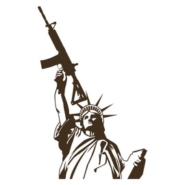 Statue of Liberty AR15-5.1" x 8" - Vinyl Decal Sticker America Merica Bumper car ar 15