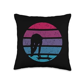 Luge Skeleton Bobsleigh Bobsled Throw Pillow