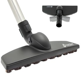 for Miele Hardwood Floor Brush Head – 12” Parquet Twister with Soft Horsehair Bristles, 360° Swivel Vacuum Attachment for Hard Floors – Compatible with Miele C1, C2, C3 Canister Vacuums