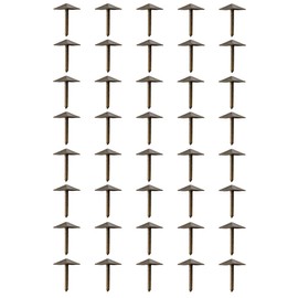 FUXXER® 40 x Decorative Head Nails, Furniture Nails, Upholstery Nails, Antique Bronze Look, 12 x 12 mm