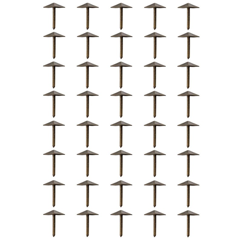 FUXXER® 40 x Decorative Head Nails, Furniture Nails, Upholstery Nails,
