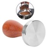 51mm Stainless Steel Coffee Tamper Wooden Handle Coffee Powder Hammer