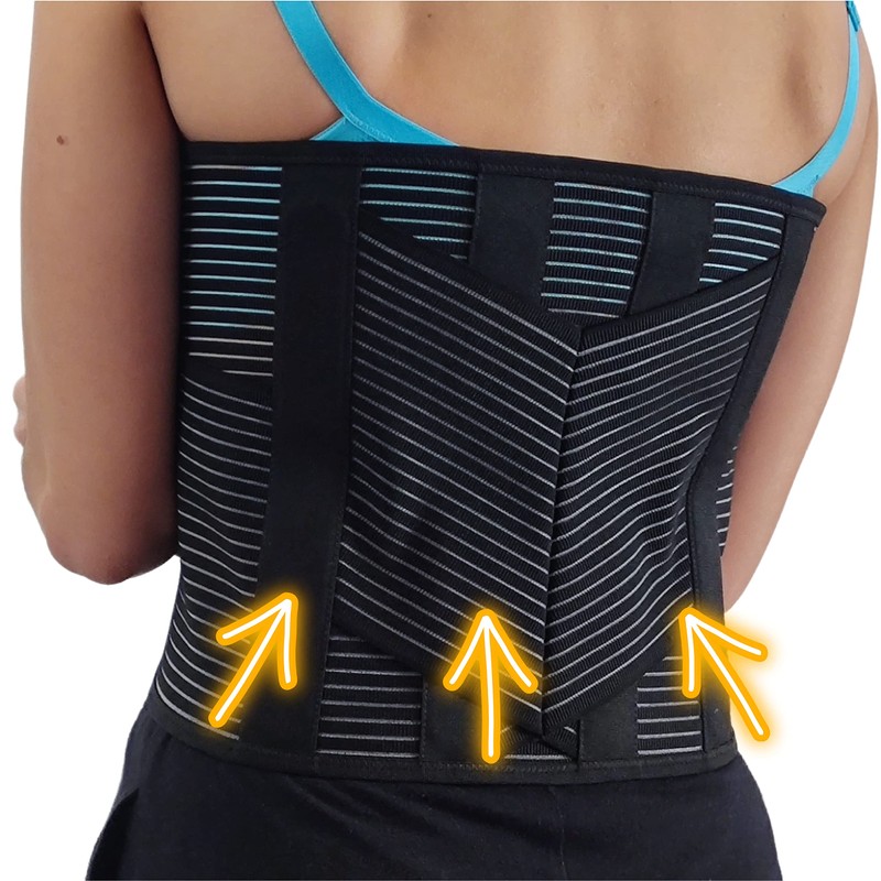 GYOUNG Lumbar Headband for Back Chest Girth Posture Corrector Support