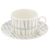 Finlayson FIN10-2-28 Corona Cup & Saucer, Gray