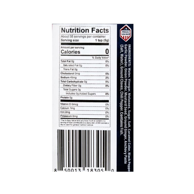 Worcestershire Sauce, All Purpose Seasoning 2 Bottles 10 fl.oz. (296mL)