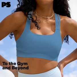 2 Piece Dark Blue Workout Sets for women, High Waist Leggings and Sports Bra Yoga Set Matching Gym Pilates Running Work Out Outfit Large