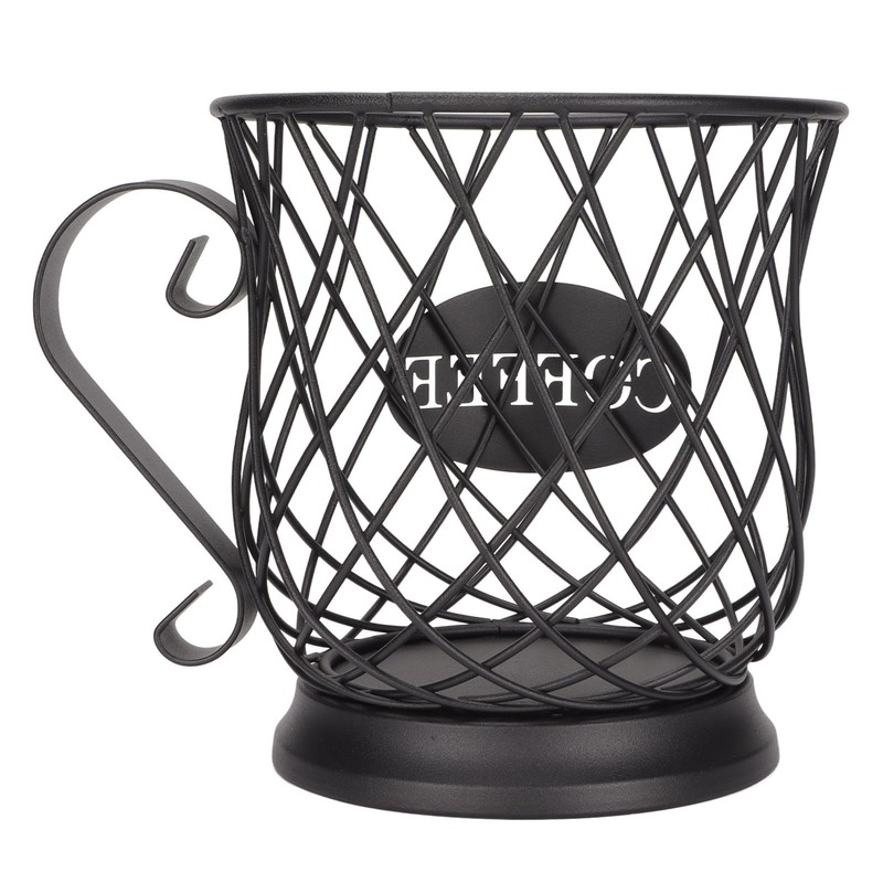Iron Coffee Pod Holder Organizer Large Capacity Coffee Capsule Storage