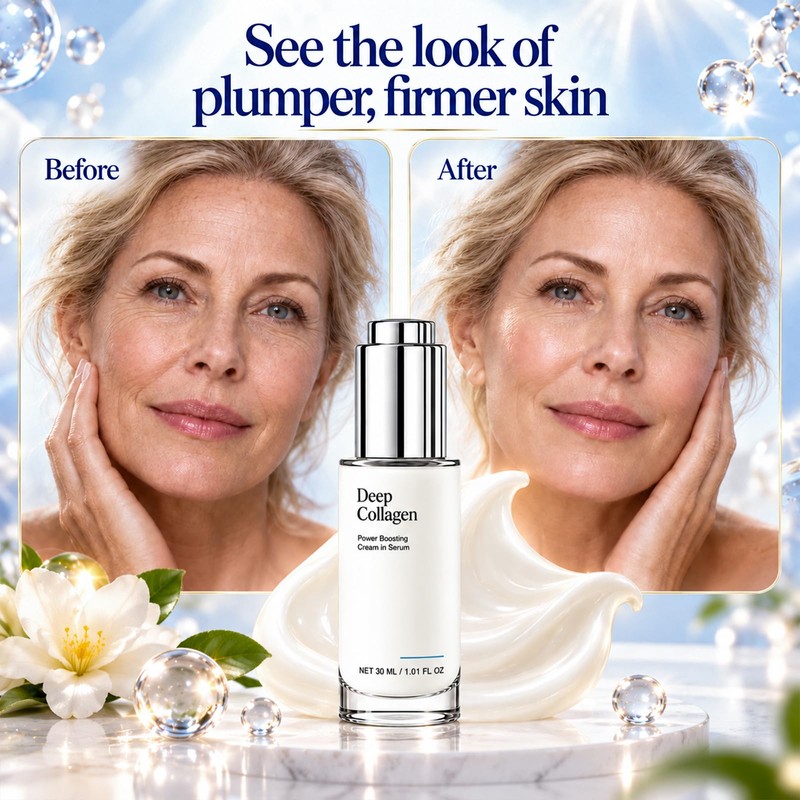 Deep Collagen Serum, Volufiline Korean Skin Care Collagen Serum, Firming