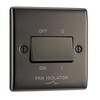 BG Electrical NBN15 Black Nickel TP Fan Isolator Switch
