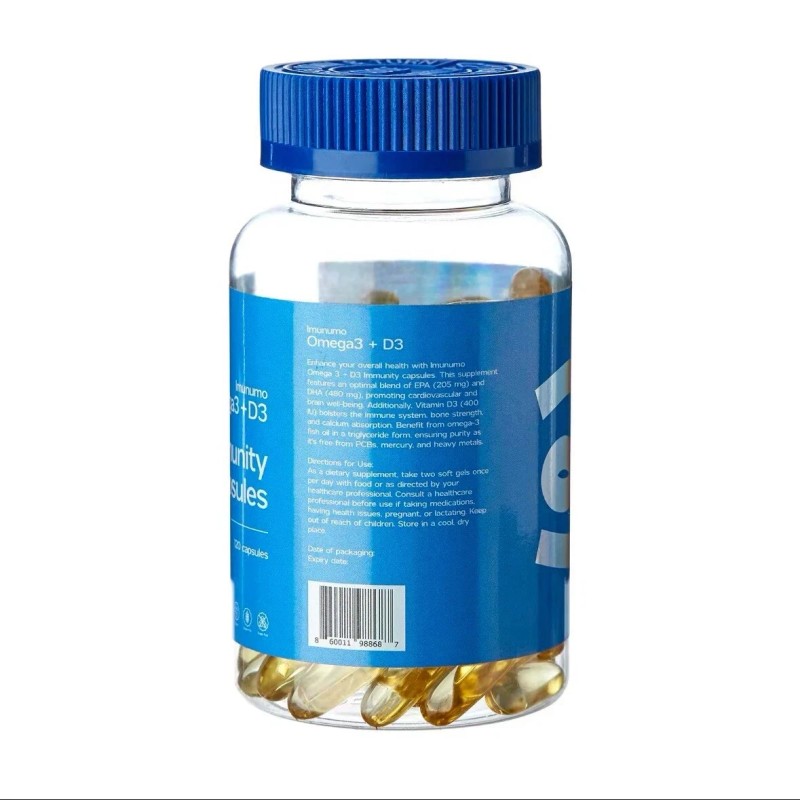 Imunmo Imunumo Omega 3 + D3 Immunity Capsules - Supports
