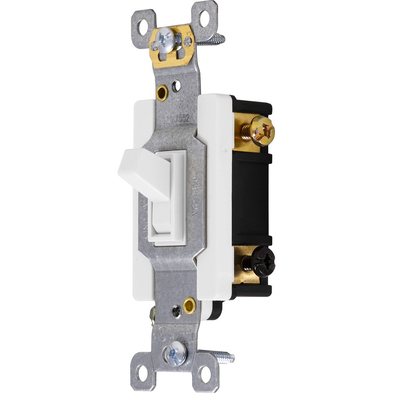 GE 42161 3-Way Toggle Switch, White