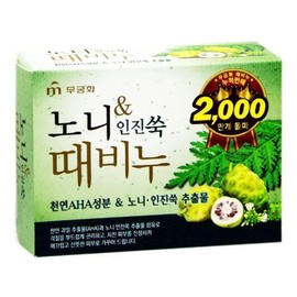 [SS62] Rose of Sharon Noni soil soap, face soap 90g, 24 packs / [에스에스62]무궁화 노니 때비누 세수비누 90g 24개입