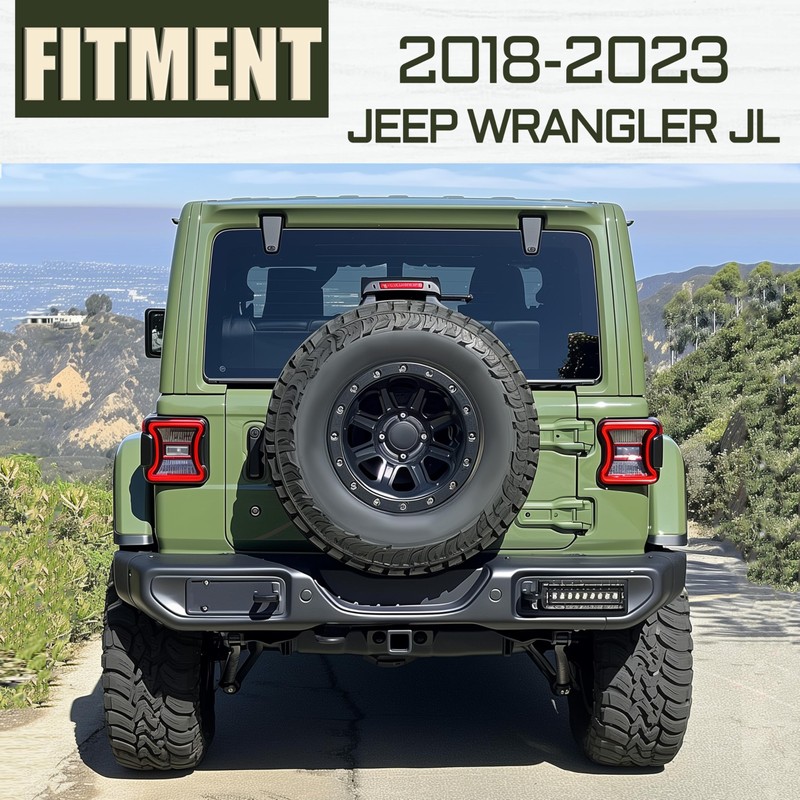 KUAFU Double-Layer Foldable Tailgate Table Compatible with 2018-2023 Jeep Wrangler