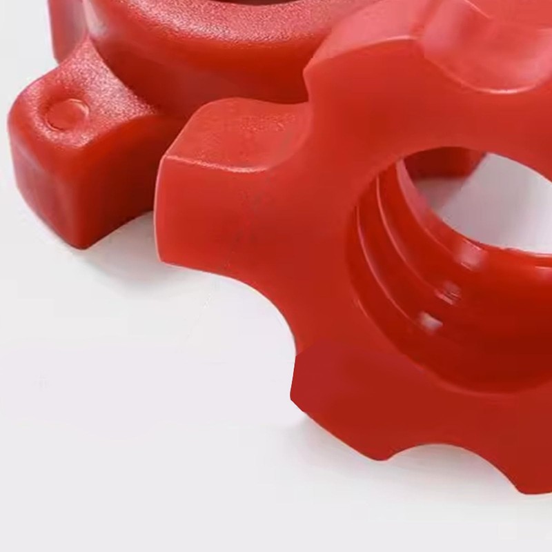 Buachois 2Pcs Dumbbell Nuts, Barbell Bar Hexagon Nuts Spinlock Collar