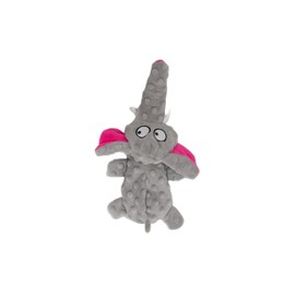 JACK AND VANILLA, Interactive Elephant Dog Toy, 28 cm, Grey, Stimulates Intellect, Soft and Durable, Ideal for Small and Medium Dogs, Easy Care, Bubble Plush Model