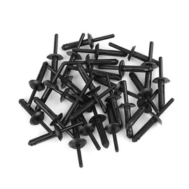 A ABSOPRO Pack of 30 Blind Rivets for Cherokee XJ 1991-1996 Plastic Black
