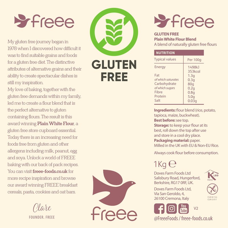 freee Plain White Flour | Gluten-Free All-Purpose Flour | for