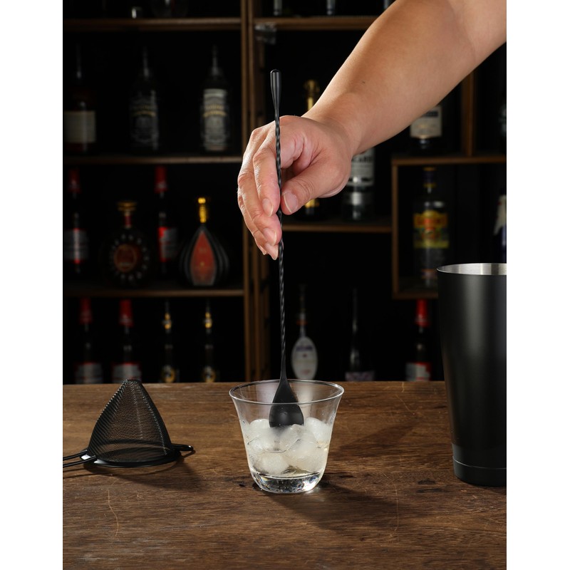 Cocktail Shaker Set - 13-Piece Bar Accessories Kit w/Weighted Boston