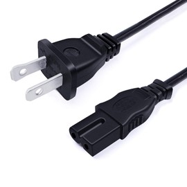 Power Cord Replacement for Vizio D32H-C1 D39H-D0 D43-C1 D50U-D1 E241I-A1 E24-C1 E28H-C1 E320-A1 E320I-A0 E32-C1 E390-A1 E390I-A1 TV 8Ft 2 Prong Polarized Power Cord AC Cable