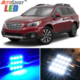 Dome, Map Reading, Courtesy Door Step Light 12 x Premium Blue LED Lights Interior Package Kit for Subaru Outback 10-19 +Tool