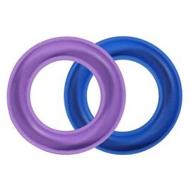 Silikon-Spulenhalterringe, 2 Stück, lila und blau
