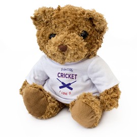 Big Red Egg I DON'T LIKE CRICKET I LOVE IT - Teddy Bear - Cute Soft Cuddly Adorable - Gift Present