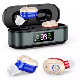 K&FCOPTEE Volume Control Hearing Aids For The Old With Rechargeable Case Sound Amplifiers