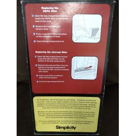 Simplicity Symmetry HEPA and Charcoal Vacuum Filters SSPF