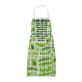 BNQL Crocodile Apron Crocodile Gifts for Gator Lover Alligator Gifts Unique Crocodile Gifts Gator Hunting Gifts Reptiles Apron