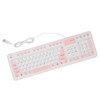 Foldable Silicone Keyboard 106 Keys Waterproof Dustproof Foldable USB Wired